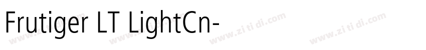 Frutiger LT LightCn字体转换